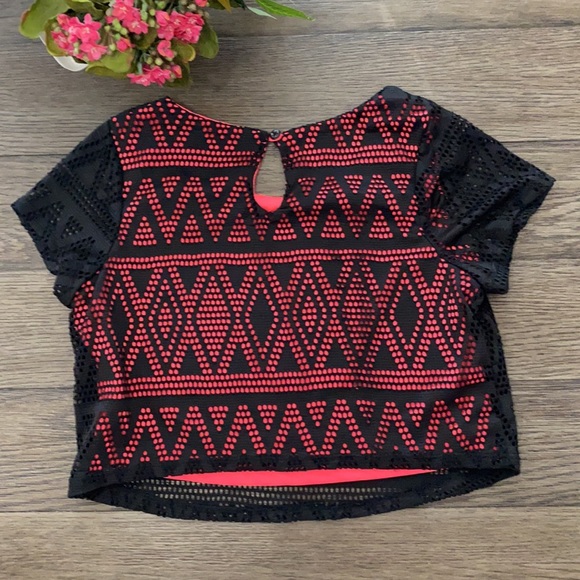 Sequin Hearts crop top size 12 girls - Picture 3 of 4